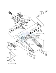 ER-6N_ABS ER650FCF XX (EU ME A(FRICA) drawing Swingarm