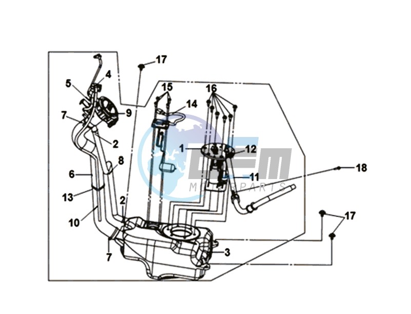 FUEL TANK -  FUEL GAUGE