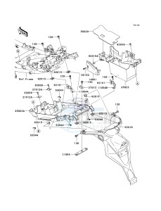 KLE 650 A [VERSYS] (9F-9F) A7F drawing REAR FENDER-- S- -