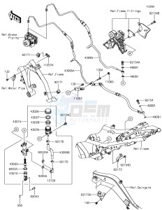 NINJA 650 EX650KHFA XX (EU ME A(FRICA) drawing Rear Master Cylinder