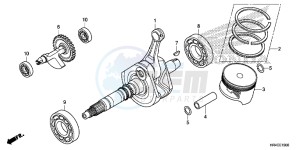 TRX500FM2H Europe Direct - (ED) drawing CRANKSHAFT/PISTON