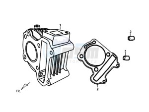 SYMPLY 50 drawing CYLINDER / GASKETS