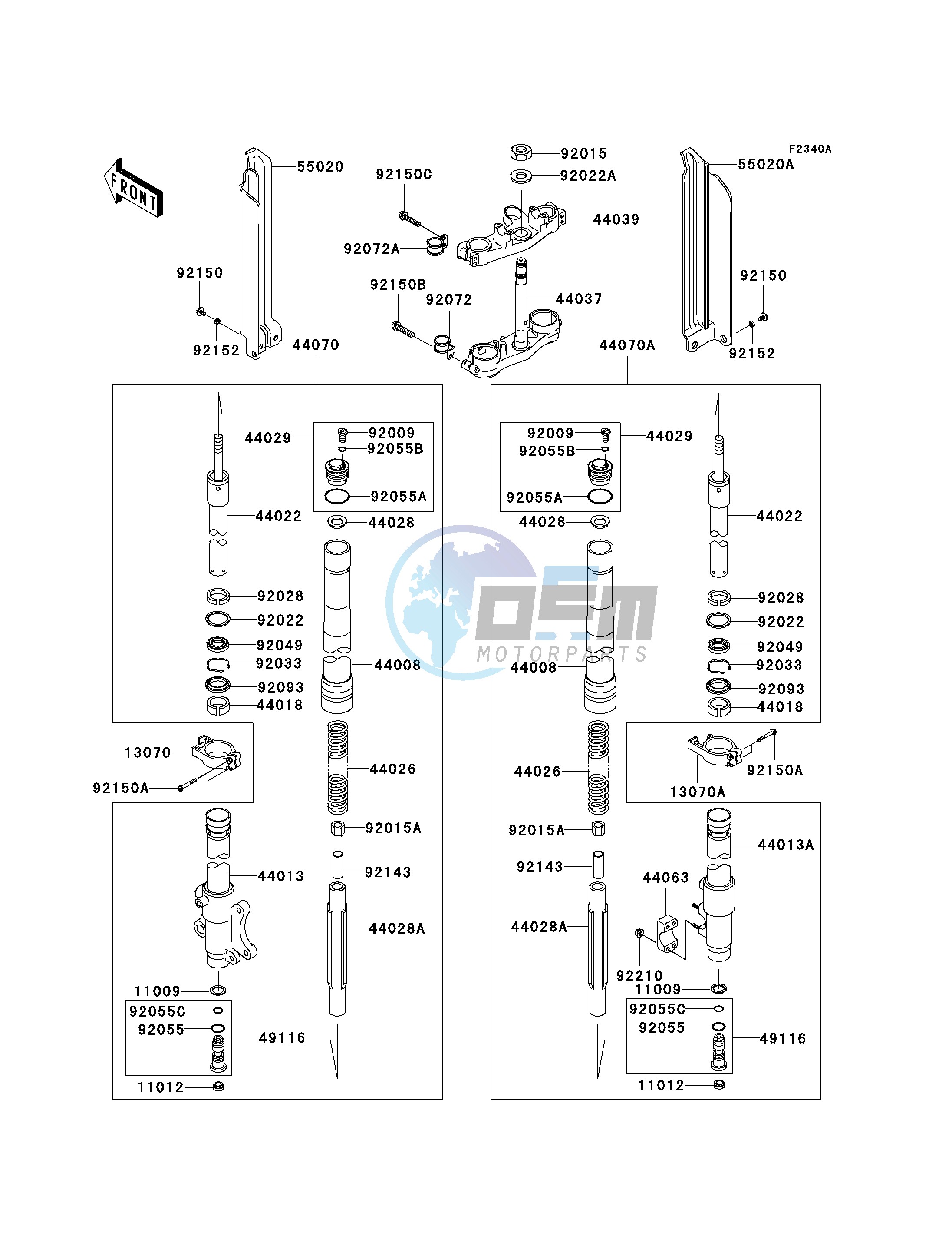 FRONT FORK -- H7F- -