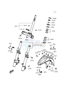 J125 ABS SC125CHF XX (EU ME A(FRICA) drawing Front Fender(s)