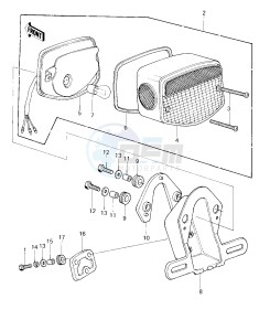 KZ 650 F (F1) drawing TAILLIGHT