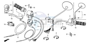 ST50 drawing HANDLE LEVER/SWITCH/ CABLE