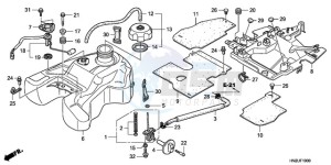 TRX500FAA Australia - (U) drawing FUEL TANK