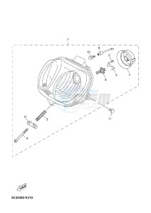 YN50FU NEO'S 4 (2AC9 2AC9 2AC9) drawing HEADLIGHT