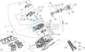 1200 Sport 8V drawing RH cylinder timing system