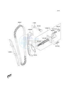 KLX 125 B [KLX125L] (B1-B3) [KLX125L] drawing CAM CHAIN_TENSIONER