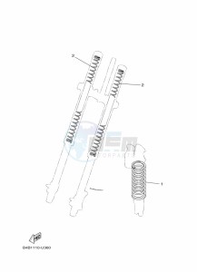 YZ85LW YZ85 (B0G7) drawing ALTERNATE FOR CHASSIS