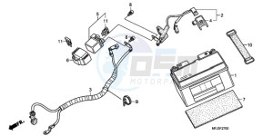 CBR600RA9 UK - (E / ABS) drawing BATTERY