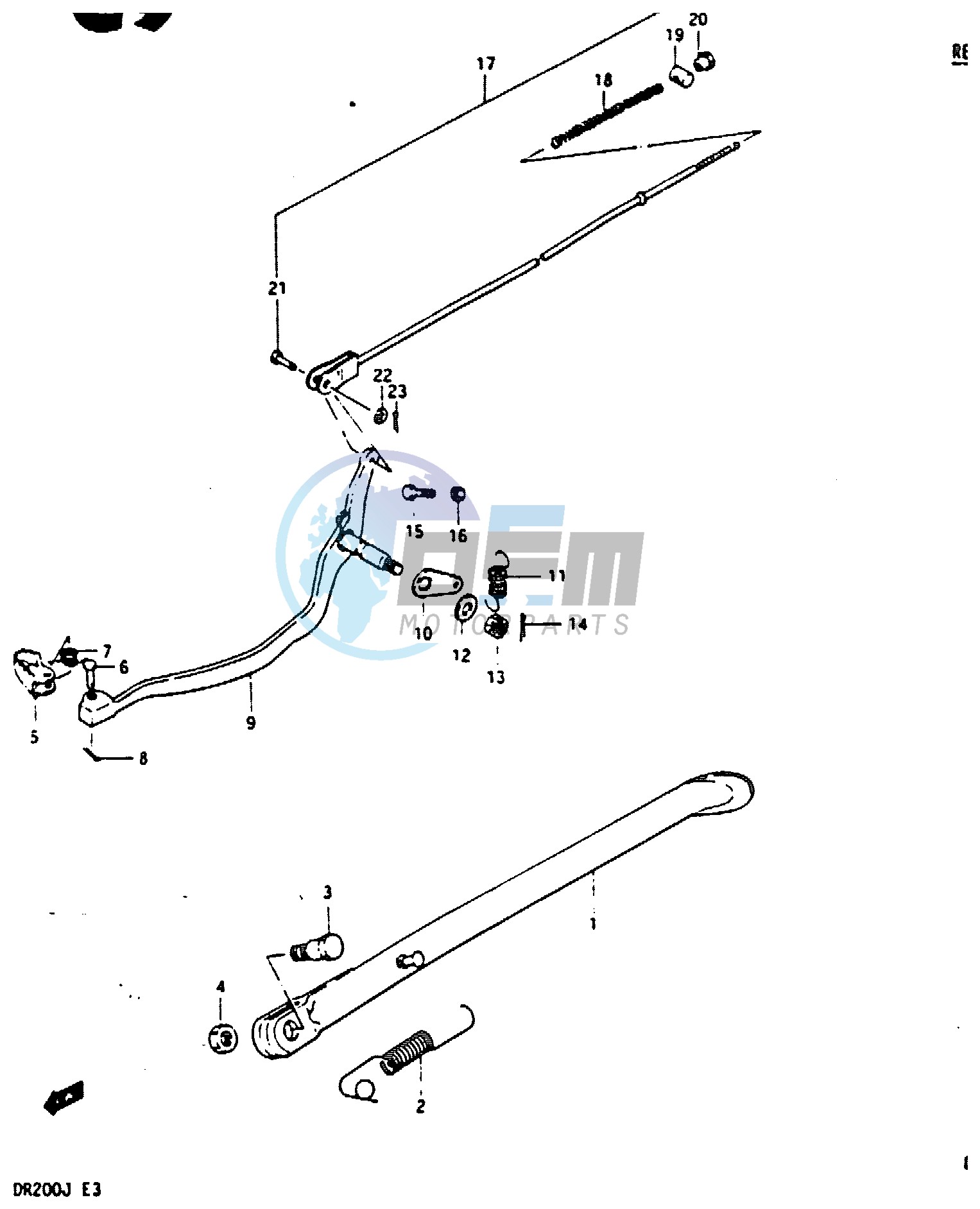 STAND - REAR BRAKE