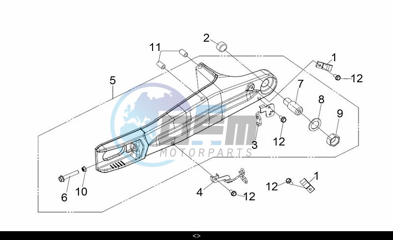 R. SWING ARM ASSY