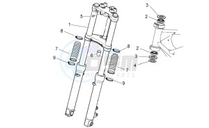 V7 Racer 750 USA-CND drawing Front fork I