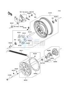 VN2000 CLASSIC VN2000H8F GB XX (EU ME A(FRICA) drawing Rear Hub