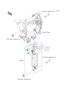 KRF 750 F [TERYX 750 4X4 NRA OUTDOORS] (F8F) C9FA drawing SHOCK ABSORBER-- S- -