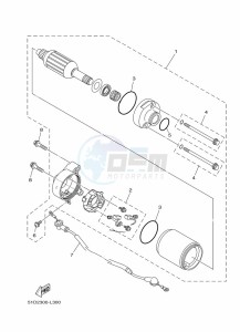 YBR125ESD (3D9B) drawing STARTING MOTOR