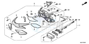 NSC50E Vision 50 - NSC50E UK - (E) drawing REAR COMBINATION LIGHT (NSC50/MPD/WH)