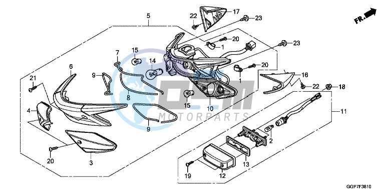 REAR COMBINATION LIGHT (NSC50/MPD/WH)