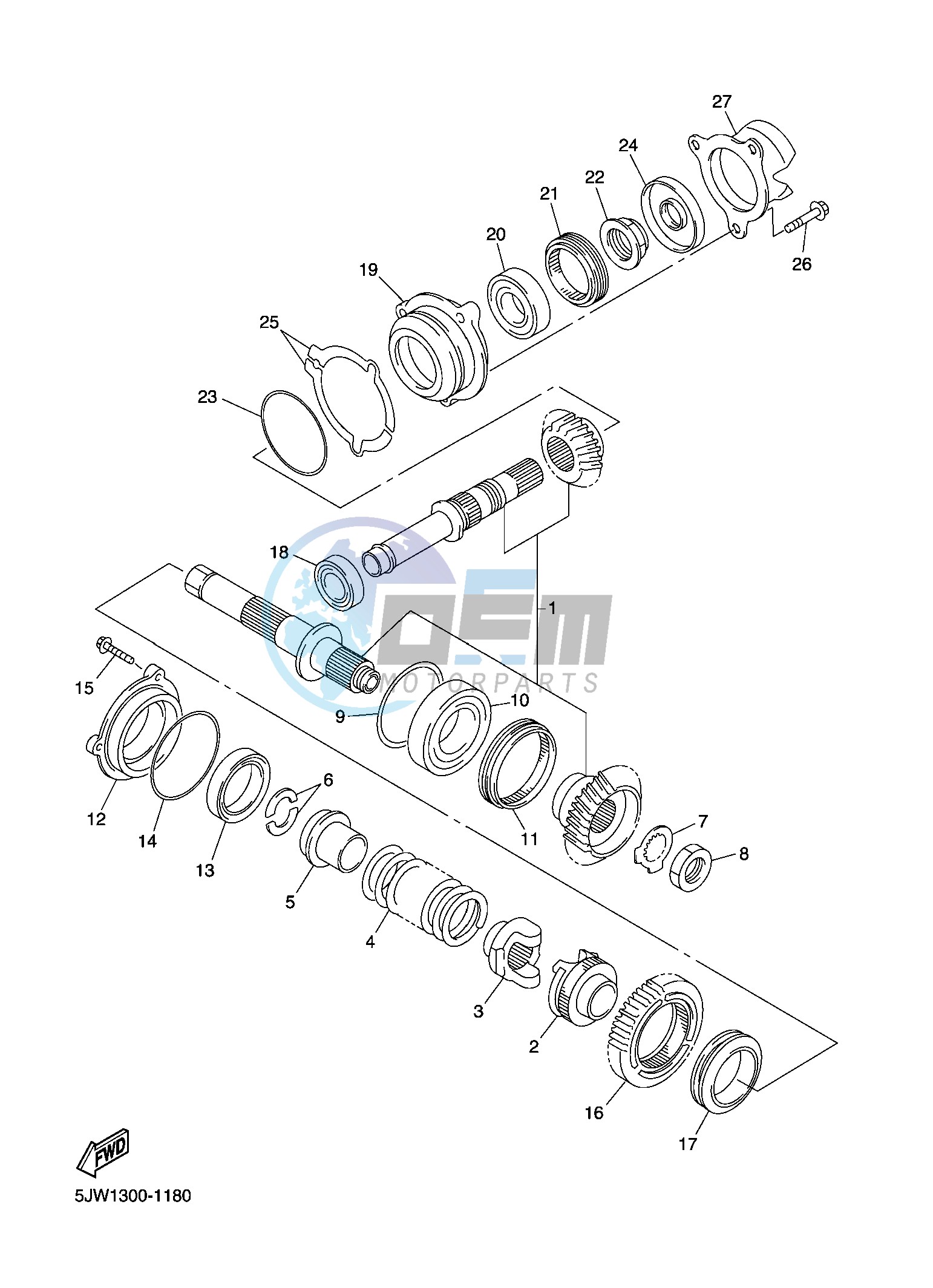 MIDDLE DRIVE GEAR