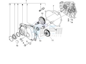 Fly 125 4t drawing Reduction unit