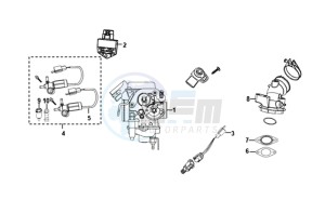 FIDDLE II 50 45KMH (L8) EU EURO4 drawing CARBURETOR / ECU UNIT