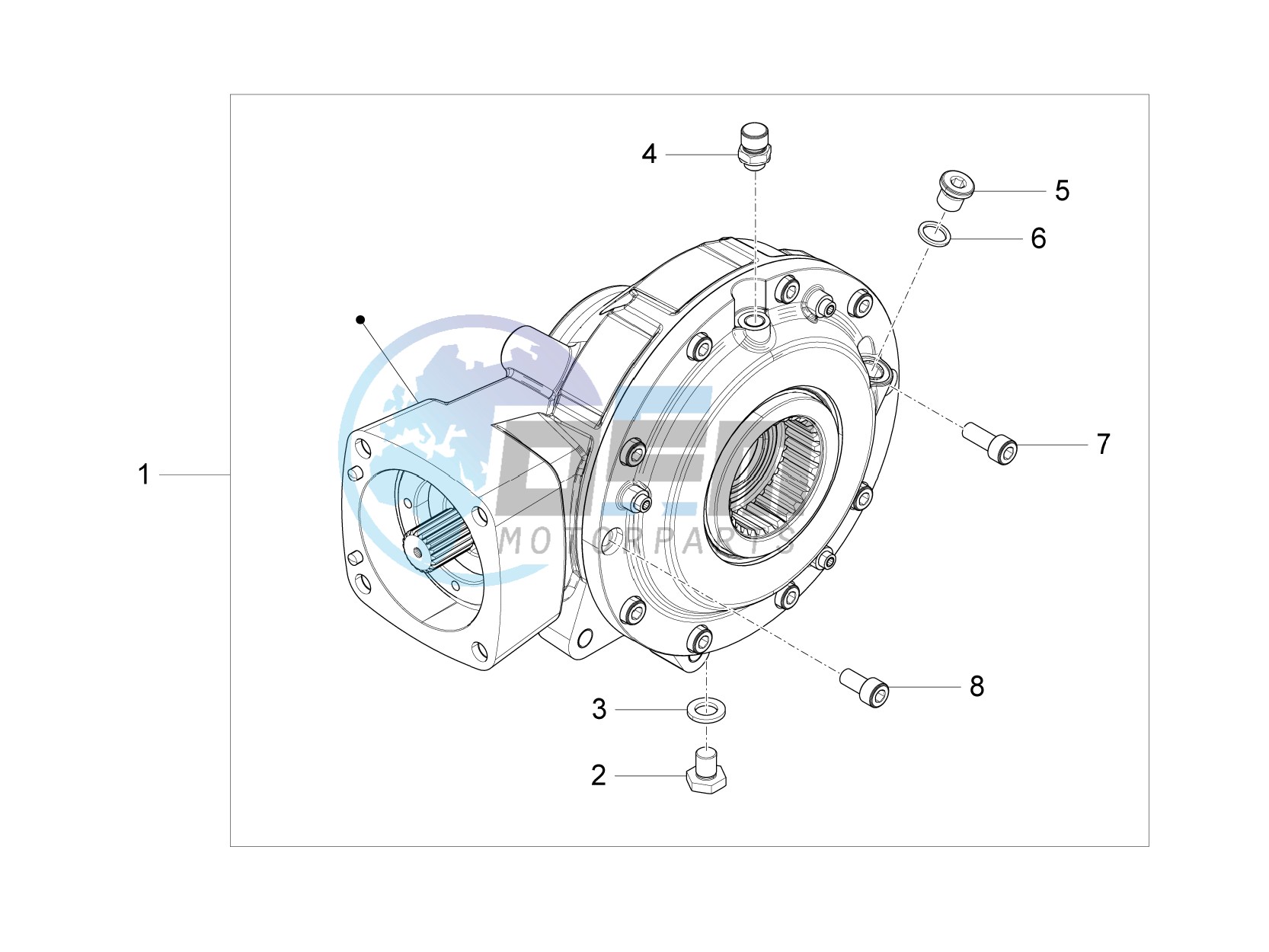 Achter transmissie / Components