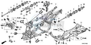 TRX500FE2H Europe Direct - (ED) drawing FRAME BODY