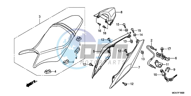 SEAT/ REAR COWL