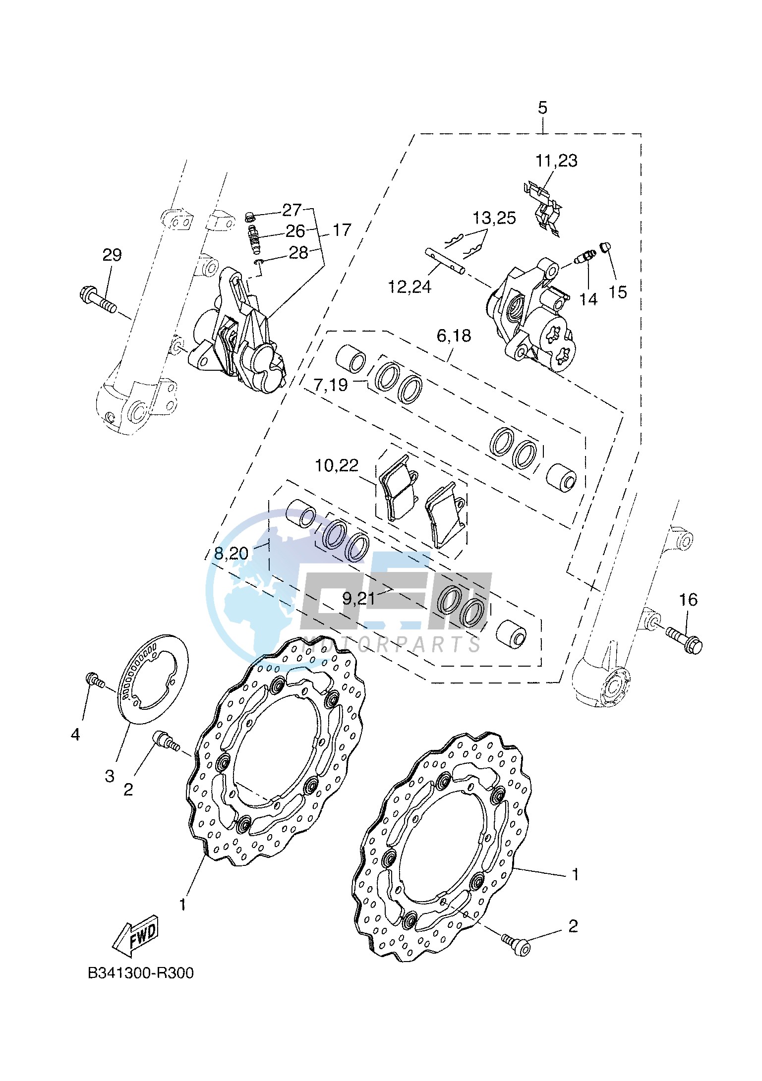 FRONT BRAKE CALIPER