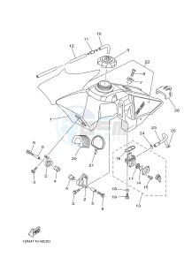 YZ85 YZ85LW (1SN4 1SN6 1SP4 1SP6) drawing FUEL TANK