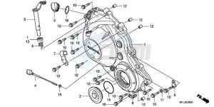 CBR1000RRA UK - (E / MKH) drawing RIGHT CRANKCASE COVER