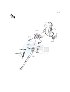 ZZR1400 ABS ZX1400JGF GB XX (EU ME A(FRICA) drawing Stand(s)