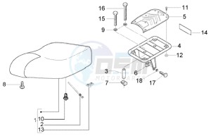 Liberty 125 Leader RST ptt(AU) Austria drawing Saddle - carrier