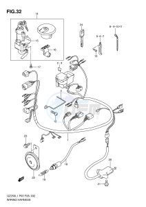 GZ250 (P3) drawing WIRING HARNESS (MODEL P33)