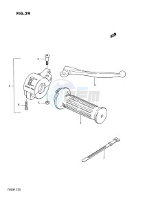 FA50 (E24) drawing RIGHT HANDLE SWITCH (E6,E24)