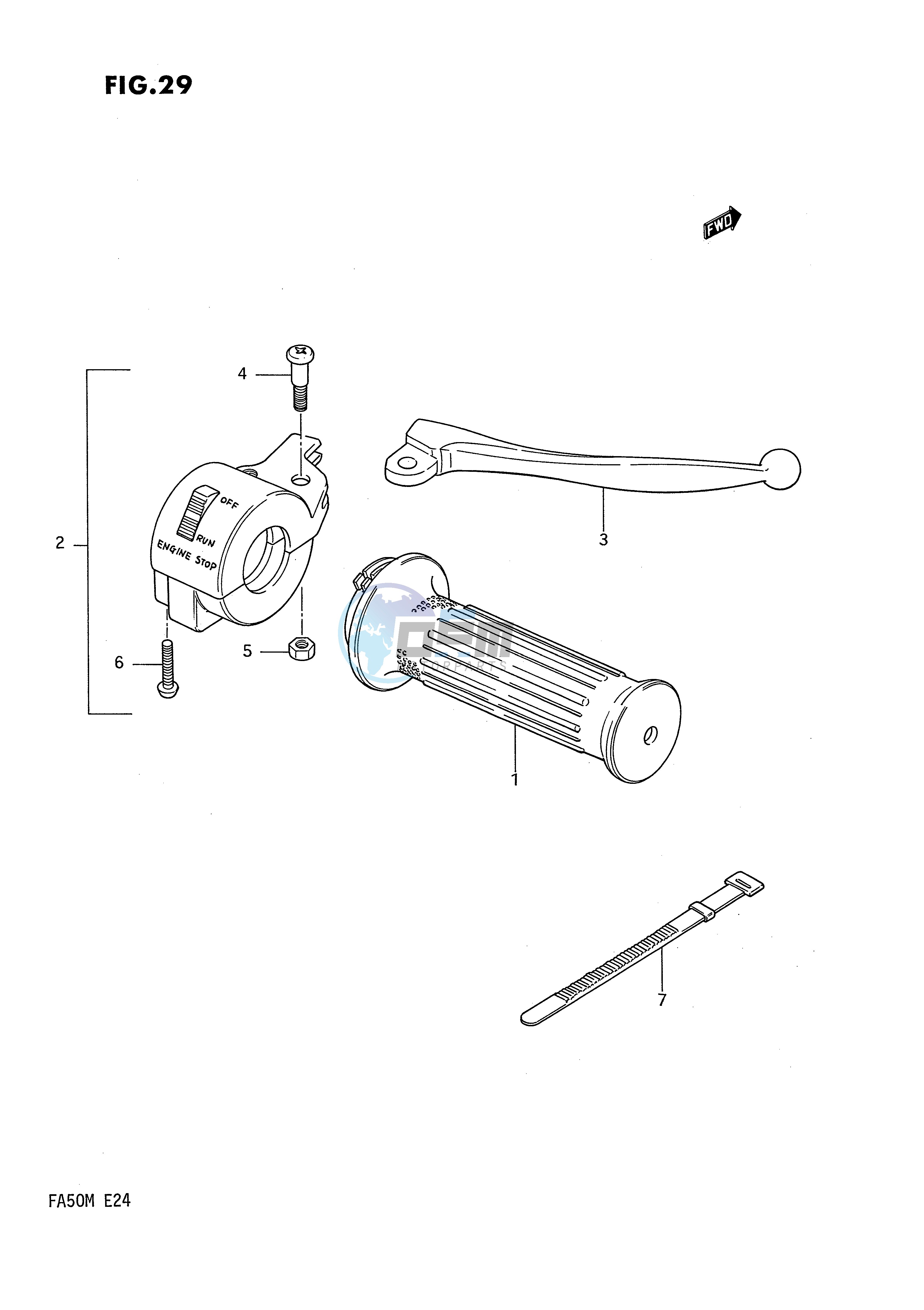 RIGHT HANDLE SWITCH (E6,E24)