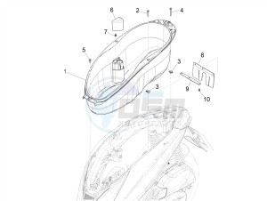 MEDLEY 150 4T IE ABS E3 2020 (APAC) drawing Helmet housing - Undersaddle