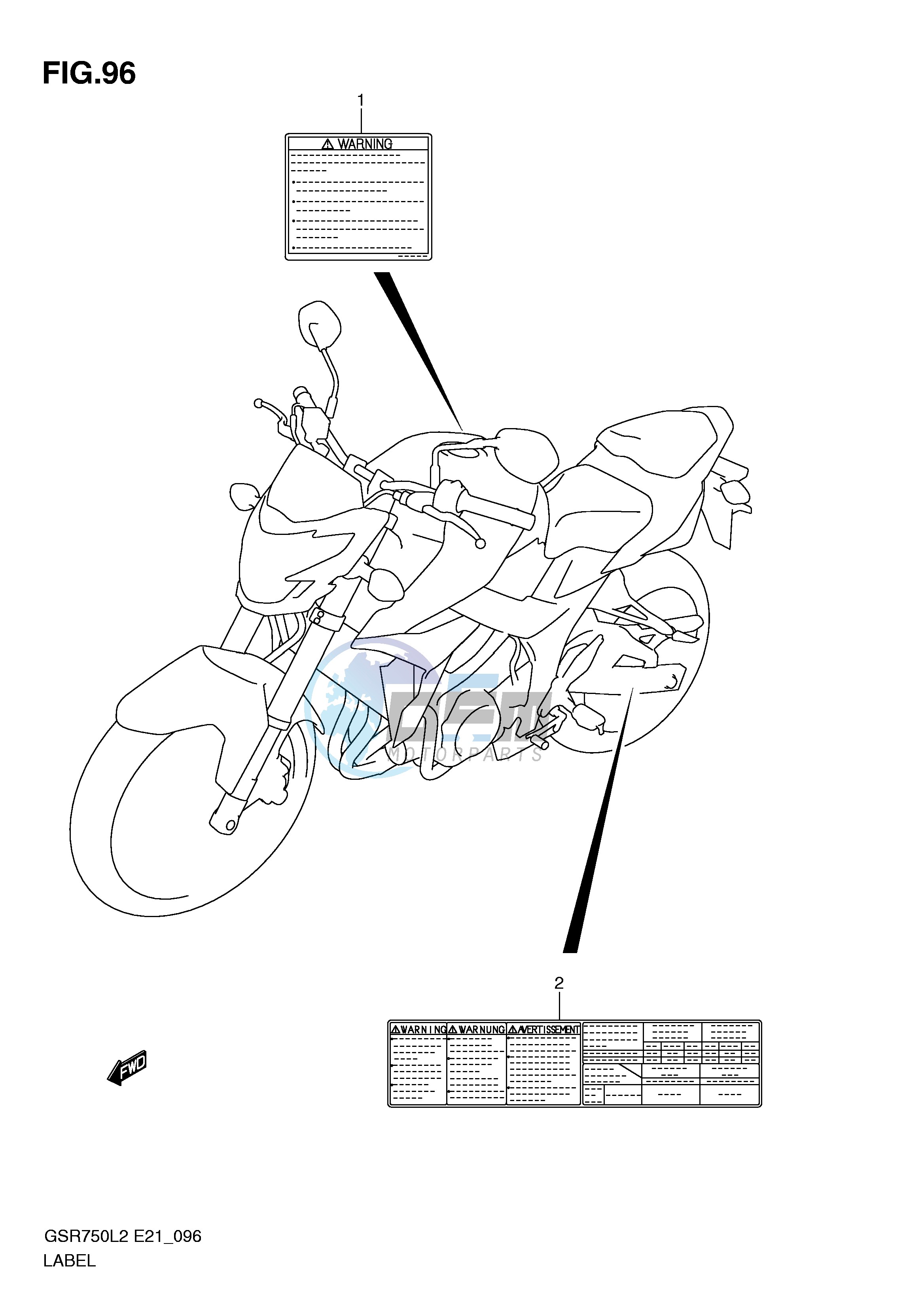 LABEL (GSR750AL2 E21)