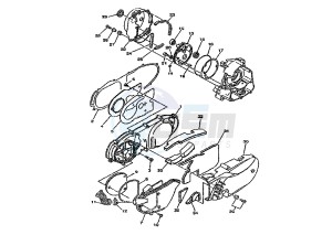 YP E MAJESTY 180 drawing CRANKCASE COVER