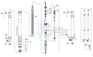 RXV-SXV 450-550 Enduro-Supermotard drawing Front fork III