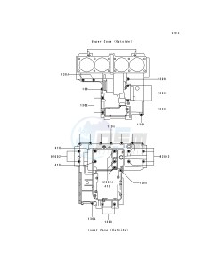 ZR 1100 A [ZR1100 ZEPHYR] (A1-A4) drawing CRANKCASE BOLT PATTERN