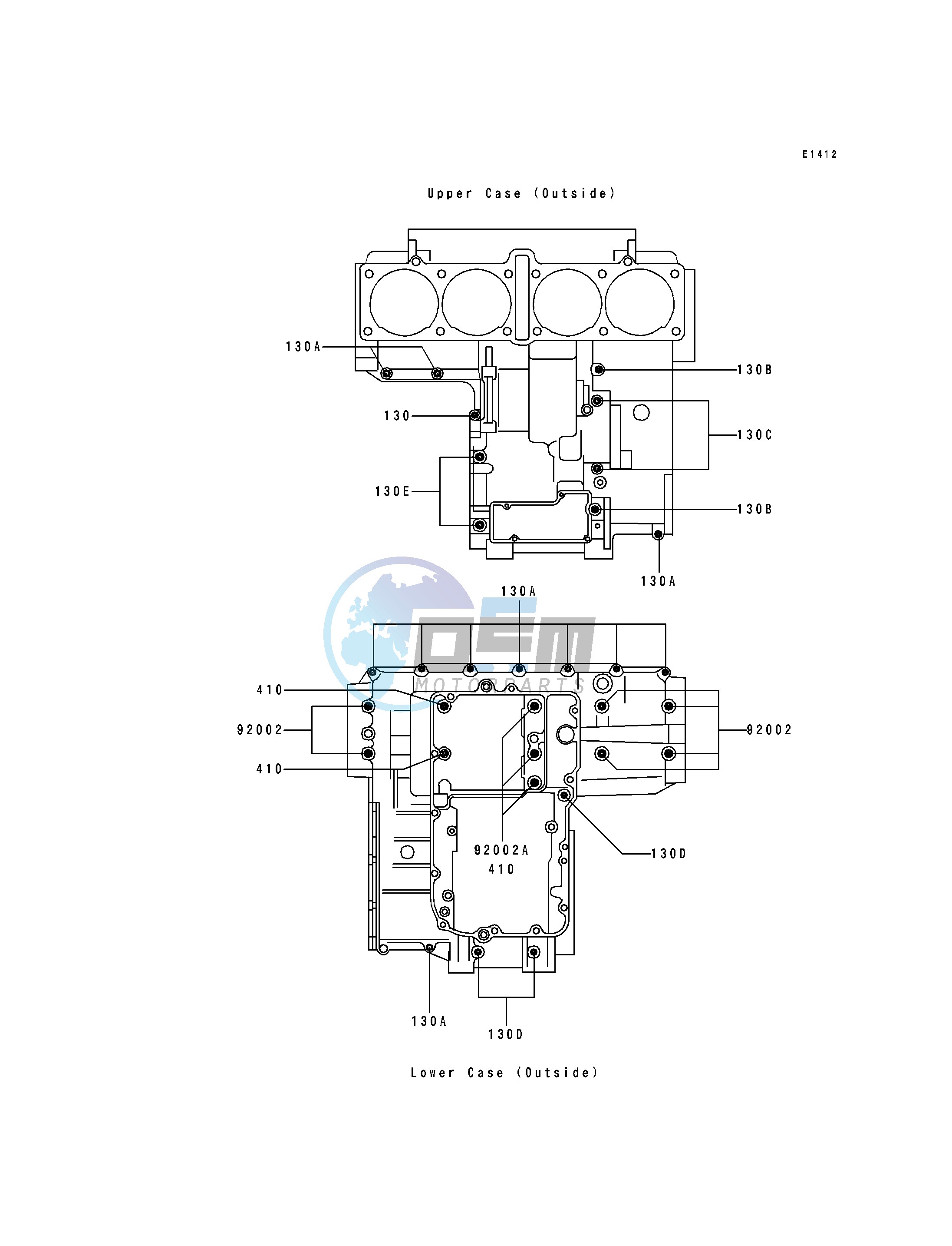 CRANKCASE BOLT PATTERN