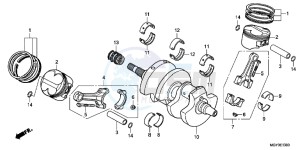 VFR800XC drawing CRANKSHAFT/PISTON