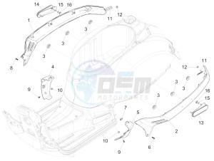 GTS 300 ie Super ABS (USA) (AU, HK) drawing Side cover - Spoiler