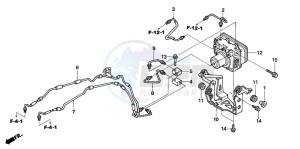 CB1300F CB1300SUPER FOUR drawing ABS MODULATOR