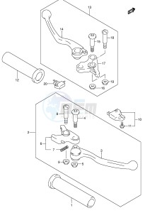 VL1500 (E2) drawing HANDLE LEVER (MODEL K5 K6)