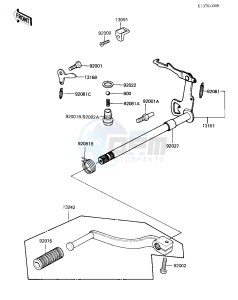 KD 80 M [KD80] (M3-M7) [KD80] drawing GEAR CHANGE MECHANISM