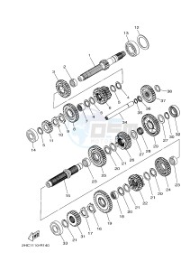 YXZ1000E YXZ10YMXH YXZ1000R EPS (2HCC) drawing TRANSMISSION